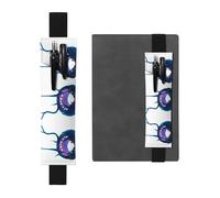 VVXBHGR Trousse 2 en 1 en cuir PVC avec motif créature étrange, antidérapant, idéal pour les comptes de voyage Noir, Noir , Taille unique, Sac à dos d'école