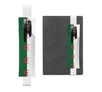 VVXBHGR Trousse 2 en 1 en cuir PVC avec motif drapeau de l'Algérie - Antidérapant - Indispensable pour les comptes de voyage, blanc, Taille unique, Sac à dos d'école