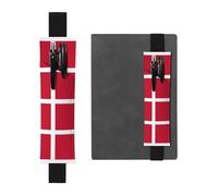 VVXBHGR Trousse 2 en 1 en cuir PVC avec motif drapeau du Danemark - Antidérapant - Indispensable pour les comptes de voyage, Noir , One Size, Sac à dos d'école