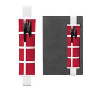 VVXBHGR Trousse 2 en 1 en cuir PVC avec motif drapeau du Danemark - Antidérapant - Indispensable pour les comptes de voyage, blanc, One Size, Sac à dos d'école