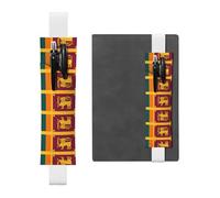 VVXBHGR Trousse 2 en 1 en cuir PVC avec motif drapeau du Sri Lanka - Antidérapant - Indispensable pour les comptes de voyage, blanc, One Size, Sac à dos d'école