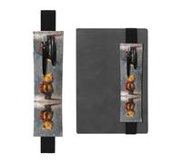 VVXBHGR Trousse 2 en 1 en cuir PVC avec motif Le Petit Ours Voyageant autour du Monde Noir, Noir , Taille unique, Sac à dos d'école