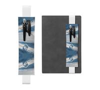 VVXBHGR Trousse 2 en 1 en cuir PVC avec motif renard arctique noir sur les plaines enneigées, blanc, One Size, Sac à dos d'école