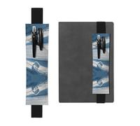 VVXBHGR Trousse 2 en 1 en cuir PVC avec motif renard arctique noir sur les plaines enneigées, Noir , One Size, Sac à dos d'école