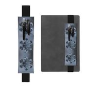 VVXBHGR Trousse 2 en 1 en cuir PVC avec motifs flocons de neige noirs dans l'espace - Rangement antidérapant essentiel pour les comptes de voyage, Noir , Taille unique, Sac à dos d'école