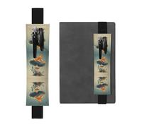 VVXBHGR Trousse 2 en 1 en cuir PVC avec motifs papillons sur champignons et marque-pages antidérapants pour les comptes de voyage Noir, Noir , One Size, Sac à dos d'école