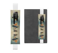 VVXBHGR Trousse 2 en 1 en cuir PVC avec motifs papillons sur champignons et marque-pages antidérapants pour les comptes de voyage Noir, blanc, One Size, Sac à dos d'école