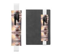 VVXBHGR Trousse 2 en 1 en cuir PVC avec petits cochons noirs et antidérapants pour ranger les comptes de voyage, blanc, One Size, Sac à dos d'école