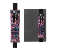 VVXBHGR Trousse à crayons 2 en 1 en cuir PVC avec petits animaux dans la forêt - Noir, Noir , Taille unique, Sac à dos d'école