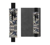 VVXBHGR Trousse à crayons en cuir PVC 2 en 1 avec motif graffiti noir et baleine - Antidérapante - Indispensable pour les comptes de voyage, Noir , One Size, Sac à dos d'école