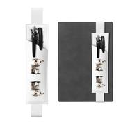 VVXBHGR Trousse à crayons en cuir PVC 2 en 1 avec motif imprimé mouton Noir, blanc, One Size, Sac à dos d'école