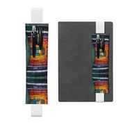 VVXBHGR Trousse à crayons en cuir PVC 2 en 1 avec motifs de marches arc-en-ciel - Antidérapante - Indispensable pour les comptes de voyage, blanc, One Size, Sac à dos d'école