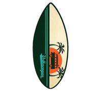 VW Collection - Volkswagen Combi Bus T1 Camper Van Skimboard en Bois 41“ (Coucher du Soleil)