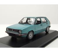 VW Golf 2 1985 Vert Émeraude Métallique Voiture Miniature 1:43 Maxichamps