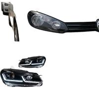 VW Golf 6 phares, feux diurnes à LED, clignotant dynamique, jeu de coupe, LHD, halogène d'origine
