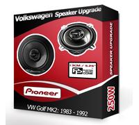 VW Golf MK2 Porte Avant Haut Parleurs Pioneer 13.3cm 13cm Voiture Extension 250W