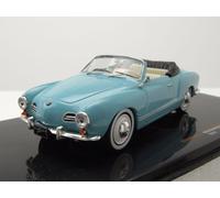 VW Karmann Ghia Cabriolet 1955 Bleu Clair 1:43 ixo models Modèle réduit