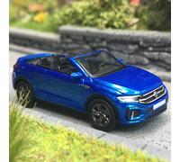 Brekina PCX870603 - 1/87 VW T-Roc Cabriolet, Bleu Métallisé, 2022, Neuf