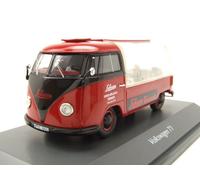 VW T1 A Remorque Publicitaire Schuco Varianto Rouge Noir Modèle 1:43 Schuco