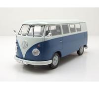 VW T1 Bus 1960 Bleu Blanc Modèle Réduit 1:24 Die-Cast Whitebox avec Boîte