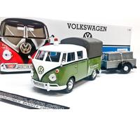 VW T1 double cabine Volkswagen Road service avec remorque MOTORMAX 1:24