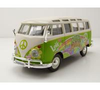VW T1 Samba Bus Hippie Ligne Vert Maquette de Voiture 1:25 1:24 Maisto