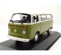 VW T2 Bus 1972 Vert Modèle de Voiture Blanc 1:43 Maxichamps