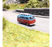 VW T2 Combi Bay Window "Hawaii" Bleu / Rouge - MINIS LC3923 - N 1/160