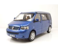 VW T5 Bus California 2003 Bleu Métallique Norev 1:18 Minivan Modèle