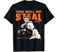 VWHSWQZA Buster Posey Thou Shall Not Steal T-Shirt Apparel Funny Vintage Gift for Men Manches Courtes(XX-Large)