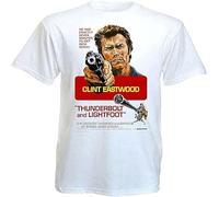 VWHSWQZA Downn Thunderbolt and Lightfoot V2 Clint Eastwood T Shirt Manches Courtes(Medium)