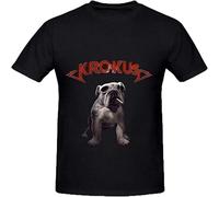 VWHSWQZA Krokus Dirty Dynamite Pop Album Cover Mens Crew Neck Custom T Shirt Manches Courtes(Medium)