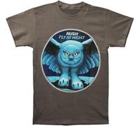 VWHSWQZA Rush Men's Fly by Night Grey Slim Fit T Shirt Grey Manches Courtes(Large)