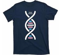 VWHSWQZA Transgender It's in My DNA Pride Month T-Shirt Manches Courtes(Medium)