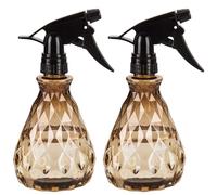 Vwoqiy 2 Pièces 500ML Vaporisateur Bouteilles Vide Rechargeable, Bouteilles Eau Plastique Vides, Flacon Pulvérisateur, Spray Bouteille pour Plantes Jardin, Nettoyage (Marron)