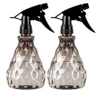 Vwoqiy 2 Pièces 500ML Vaporisateur Bouteilles Vide Rechargeable, Bouteilles Eau Plastique Vides, Flacon Pulvérisateur, Spray Bouteille pour Plantes Jardin, Nettoyage (Gris)
