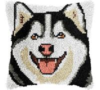 VwrxnchCoatx Kit De Crochet À Loquet À Faire Soi-Même - Housse De Coussin Au Crochet Pour Débutants Enfants Et Adultes- Décoration De Fabrication De Tapis De Tapis Pour La Maison 43X43Cm(Animal)
