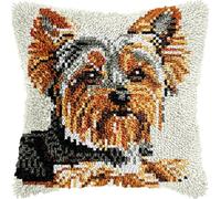 VwrxnchCoatx Kit De Crochet À Loquet À Faire Soi-Même - Housse De Coussin Au Crochet Pour Débutants Enfants Et Adultes- Décoration De Fabrication De Tapis De Tapis Pour La Maison 43X43Cm(Animal)