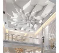VwrxnchCoatx Papier Peint Mural 3D Motif Géométrique Abstrait Sur Mesure,Décoration D'Intérieur,Idéal Pour Un Salon,Une Chambre D'Hôtel Ou Un Hôtel,350 X 245 Cm