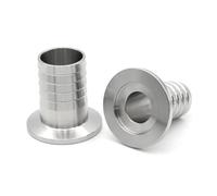 VWWJCCRO 1pc KF10 KF16 KF25 KF40 KF50 Vacuum Flange Hose Joint 304 Stainless Steel Pipe Fitting OD 6 8 13 16 20 25 32 40 50mm(KF40-16mm) Barb Fittings