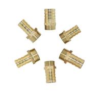 VWWJCCRO 1pcs Brass 1/2 3/4" Male Thread to 14/16/19/25mm Hose Connector Copper Coupler Water Oil and Air Pipe Fitting(C) Barb Fittings