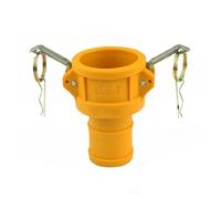 VWWJCCRO 1Pcs DN15 to DN50 Camlock Couplings 1/2" to 2" Quick Disconnect PP Pipe Fittings(C,2") Barb Fittings