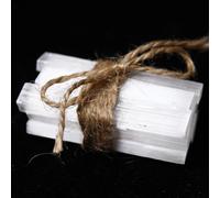 VWWJCCRO Beautiful 10pcs Selenite Crystal Stick Chips Gypsum White Quartz Rough Minerals Point Stone