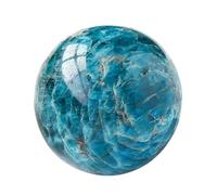 VWWJCCRO Blue Apatite Crystal Ball | Quartz Sphere|Feng Shui Sculpture Ornament |Polished Decorative Stone |Witchy Room |Spiritual Gifts,50mm