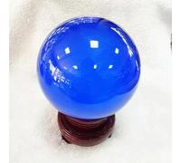 VWWJCCRO Colored Crystal Balls Home Ornaments Glass Creative Crafts,Blue,80mm