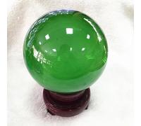 VWWJCCRO Colored Crystal Balls Home Ornaments Glass Creative Crafts,Green,80mm