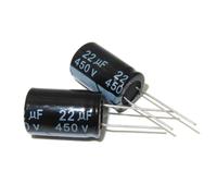 VWWJCCRO Condensateur électrolytique 22UF450V, 5 pièces, 450V, 22UF, Volume 16 x 25 mm