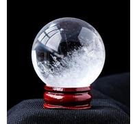 VWWJCCRO Crystal Ball Transparent Photography Props Glass for Feng Shui Creative Decoration for Home and Office Versatile,60mm