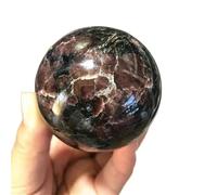 VWWJCCRO Stone 1PC Garnet Ball Crystal Sphere Balls Quartz Collection Stones and Minerals(55-60mm)