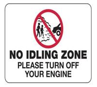 VWWJCCRO Stop Engine While Parked Tin Sign 8x12 Inch | Corrosion resistant finish withstands rain snow and direct sunlight exposure